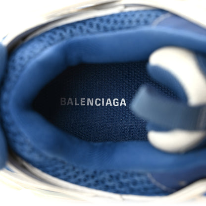 Balenciaga Mesh Nylon Mens Track Sneakers 39 White Blue 8 of 9