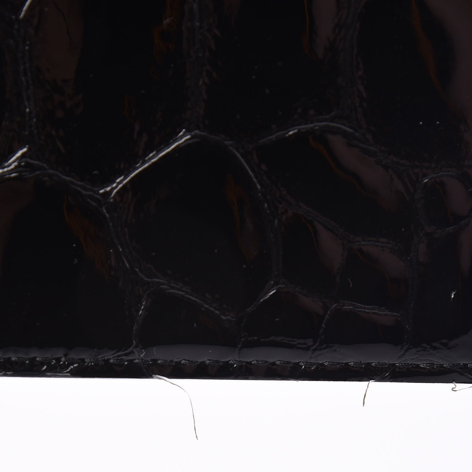 Saint Laurent Patent Turtle Embossed Monogram Cassandra Clasp Bag Black 13 of 13