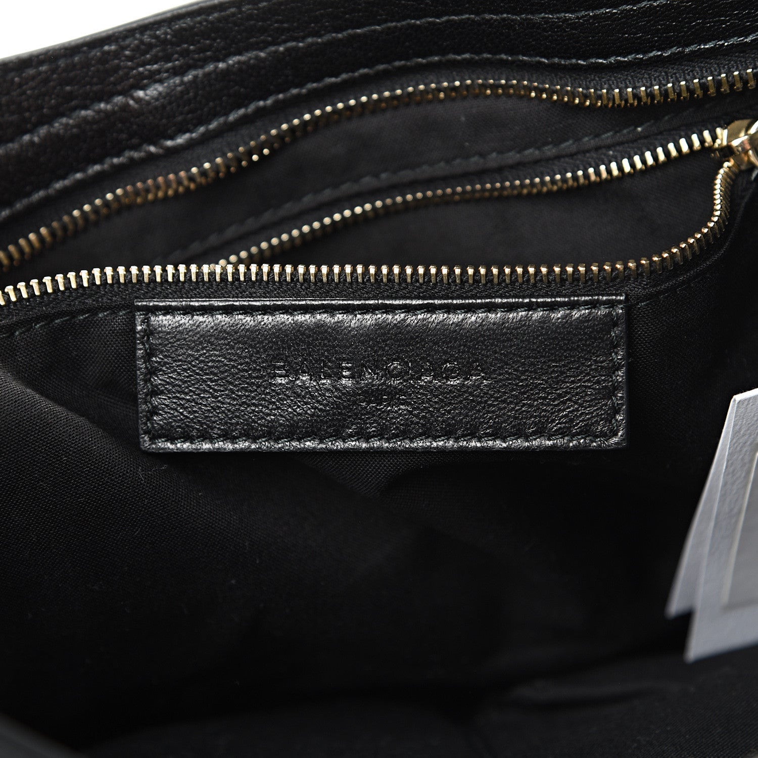 Balenciaga Chevre Gold Metallic Edge Hardware City Black 5 of 9