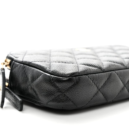 Chanel Caviar Quilted Small Clutch With Chain Black 10 of 12