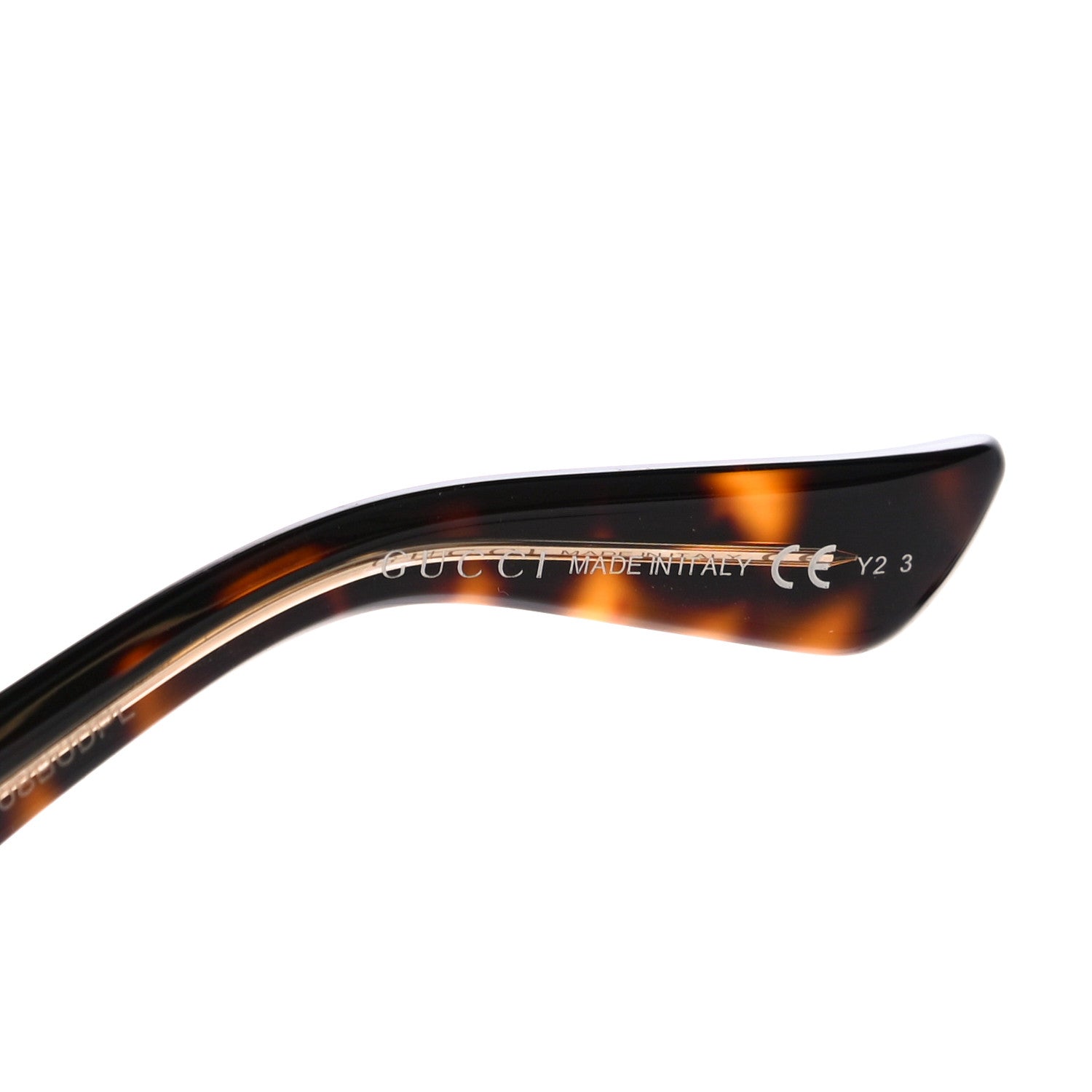 Gucci Ayers Snakeskin Square Fantasy Sunglasses GG1157 Havana Brown Lime 7 of 9