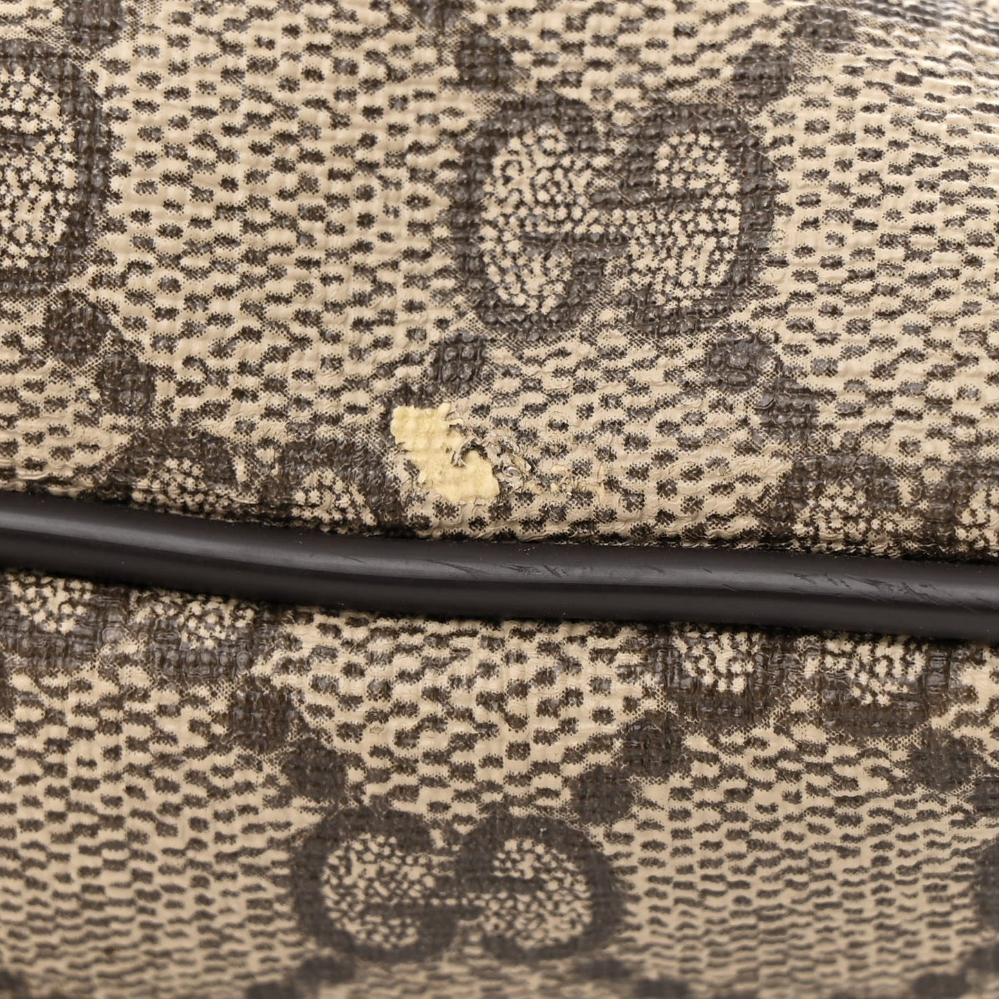GG Supreme Monogram Belt Bag Dark Brown
