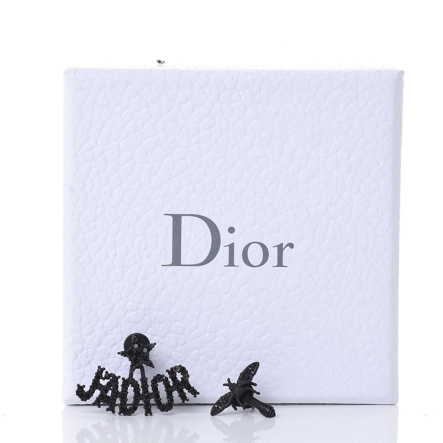 Palladium Crystal J'adior Earrings Black