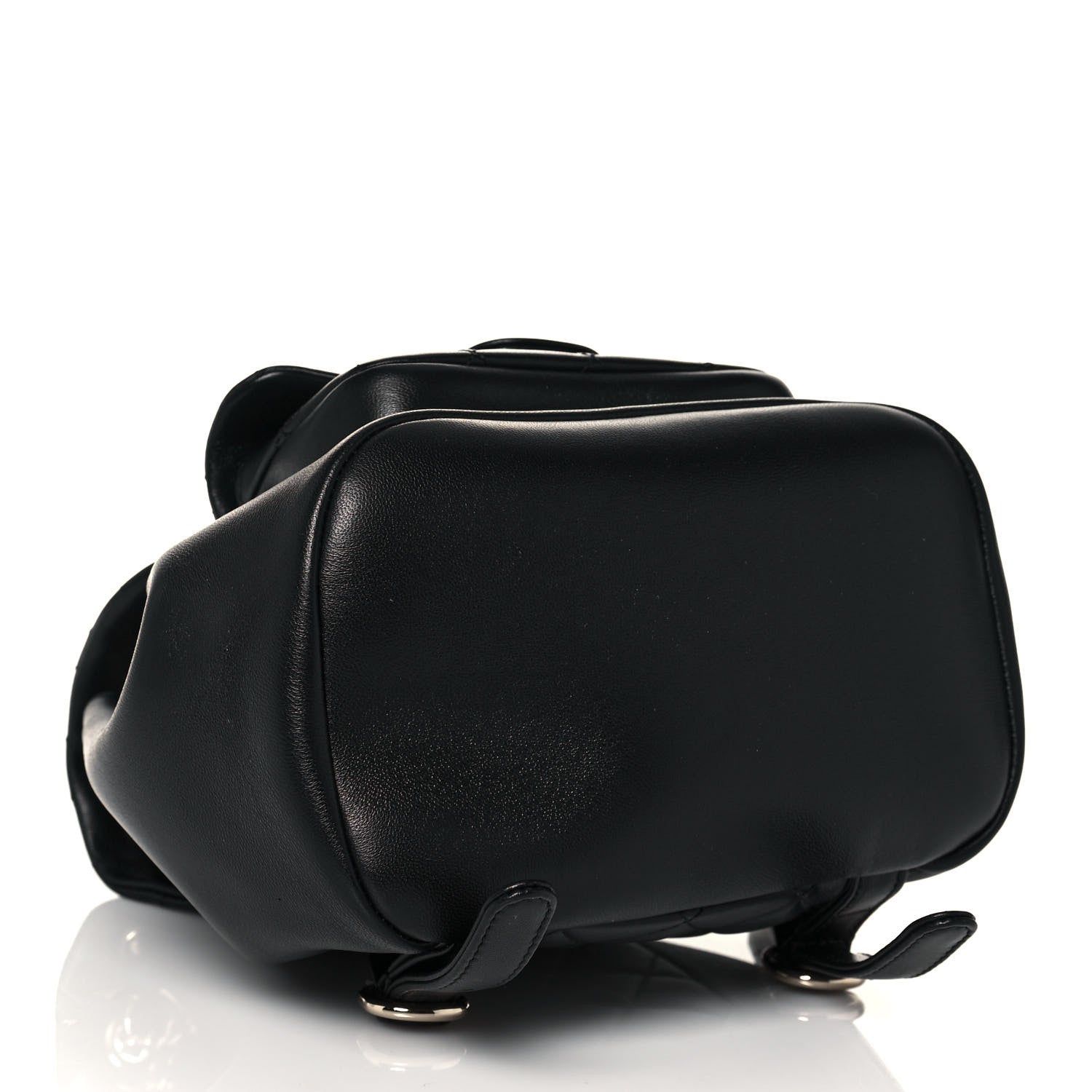 Chanel Lambskin Quilted Small Duma Drawstring Backpack Black 4 of 13