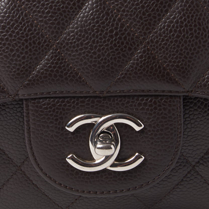 Chanel Caviar Quilted Jumbo Single Flap Brown 8 of 10