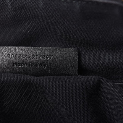 Saint Laurent Pebbled Lambskin Medium Easy Sac Dark Brown 9 of 9