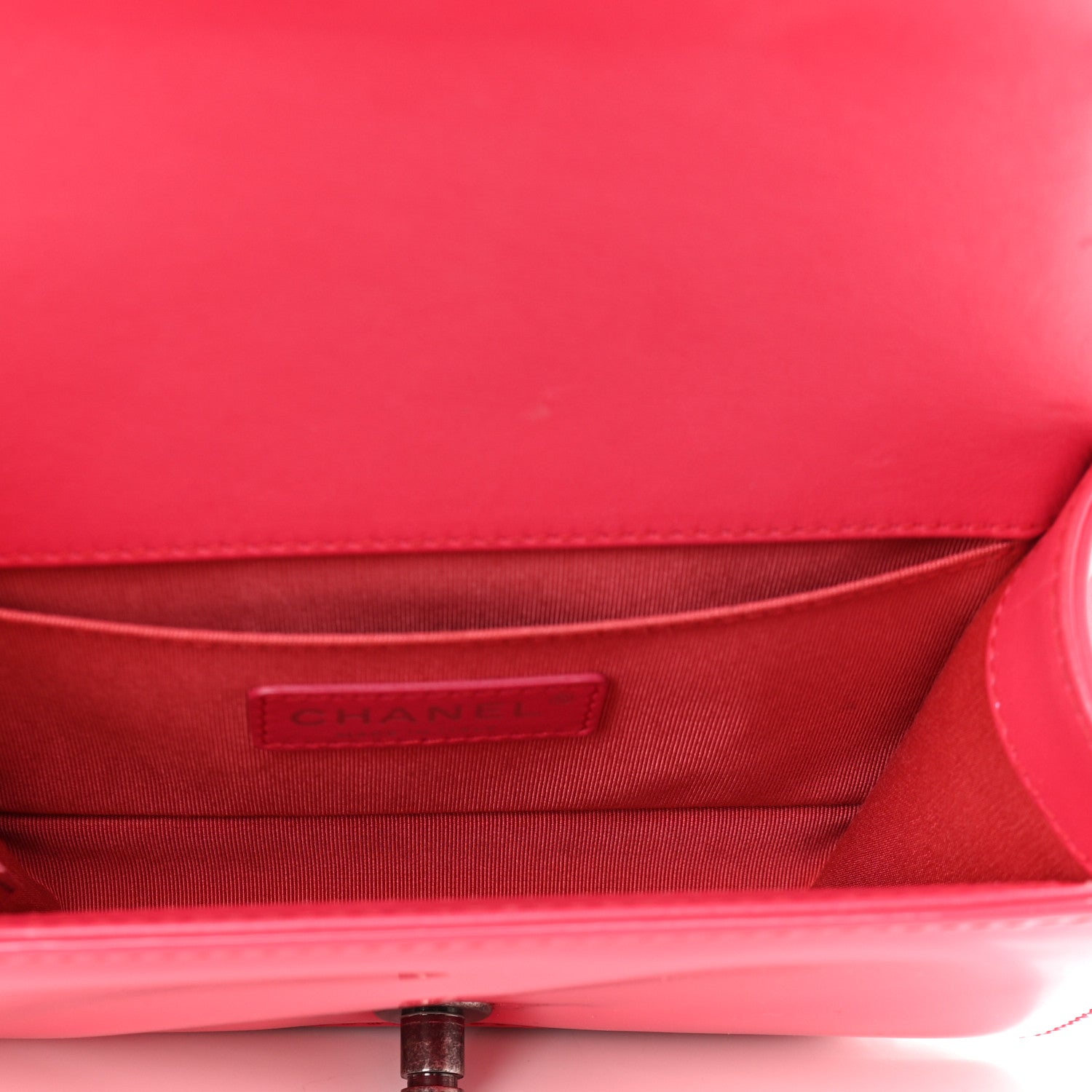 Chanel Patent Calfskin Quilted Small Boy Flap Pink 5 of 10