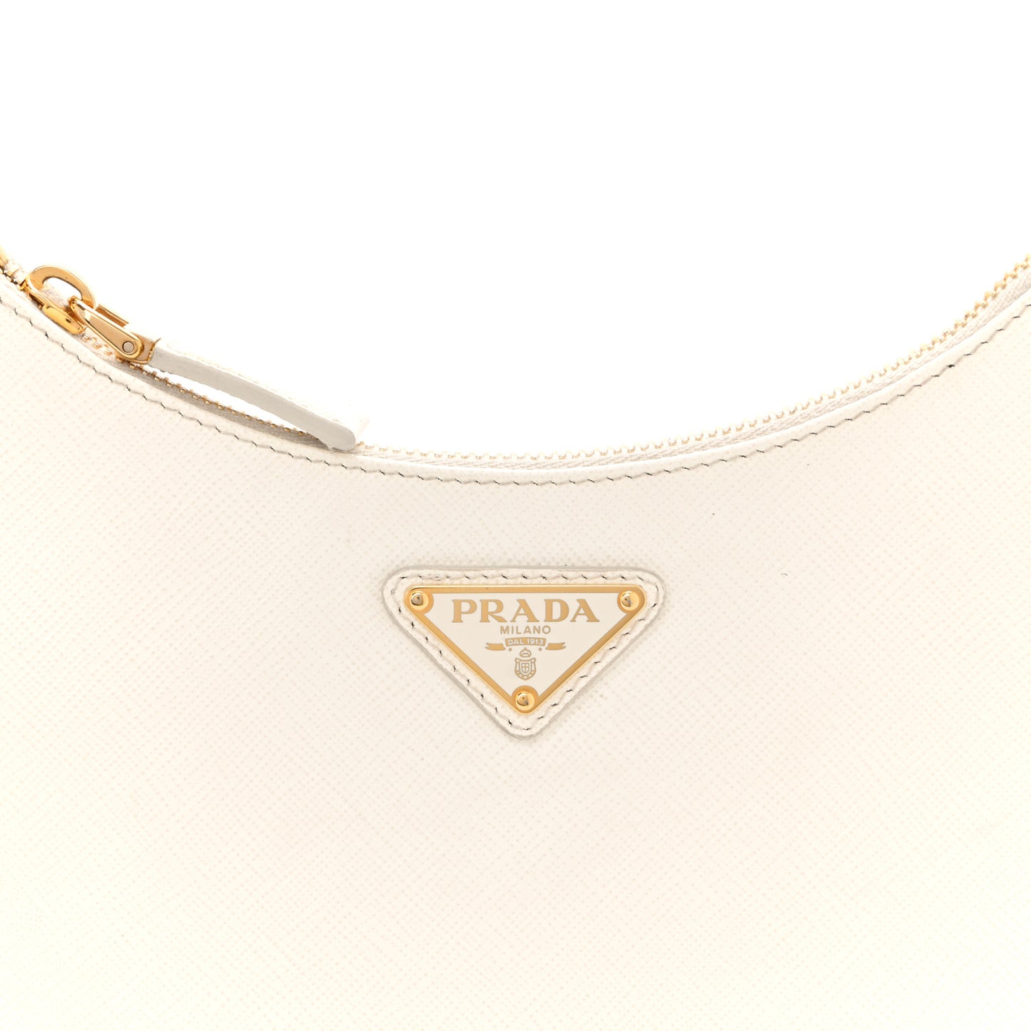 Saffiano Lux Mini Re-Edition Shoulder Bag White