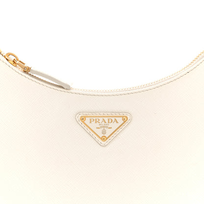 Prada Saffiano Lux Mini Re-Edition Shoulder Bag White 8 of 11