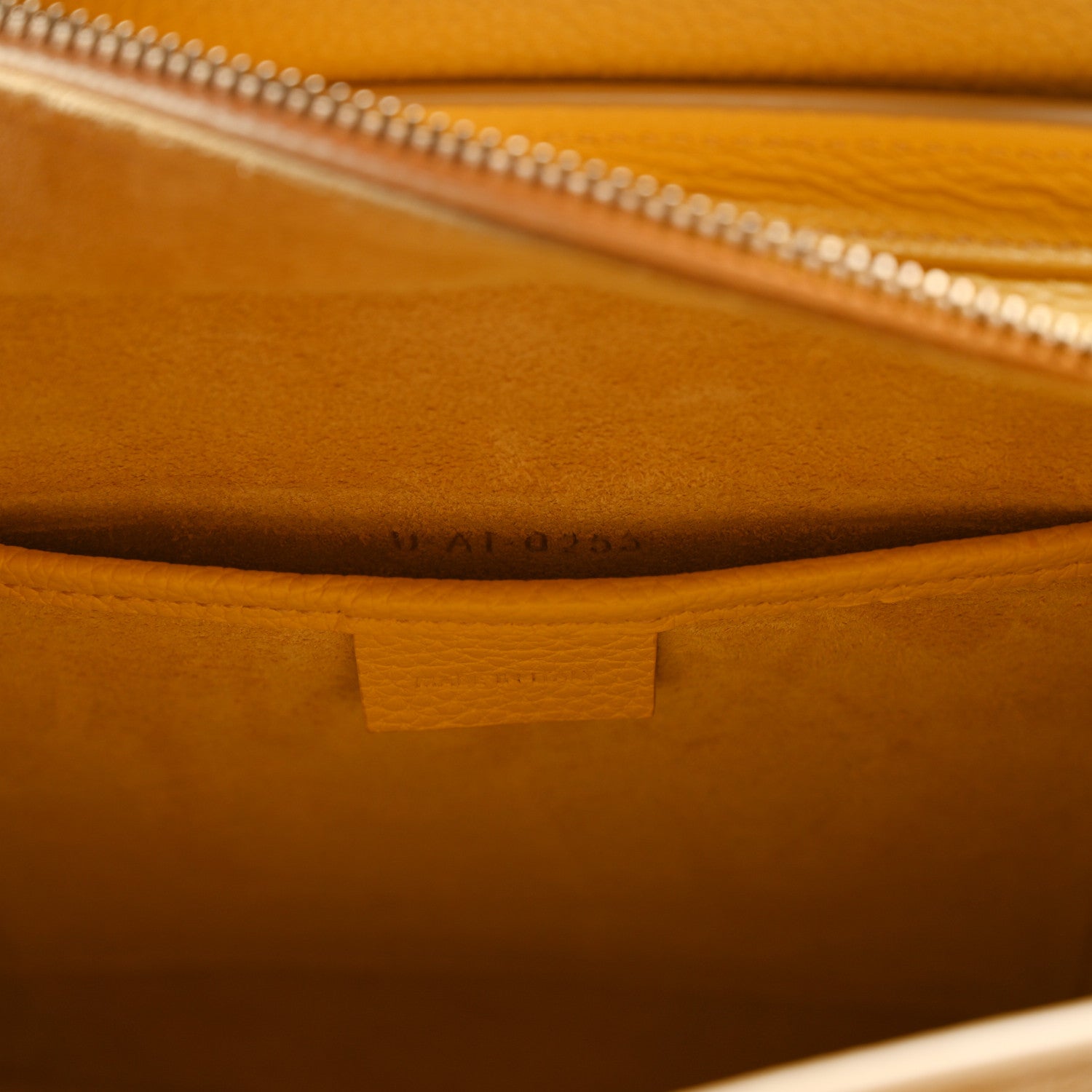Celine Drummed Calfskin Nano Luggage Pollen 8 of 12