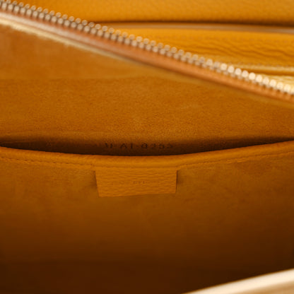Celine Drummed Calfskin Nano Luggage Pollen 8 of 12