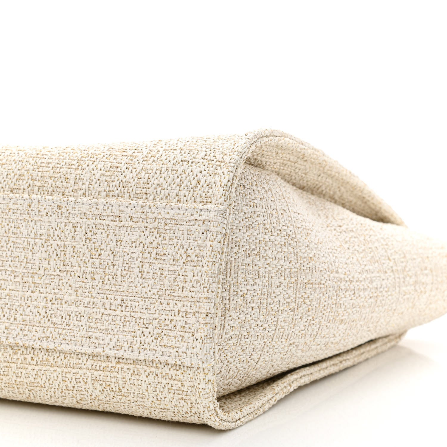 Chanel Lurex Boucle Small Deauville Tote Ivory 10 of 11