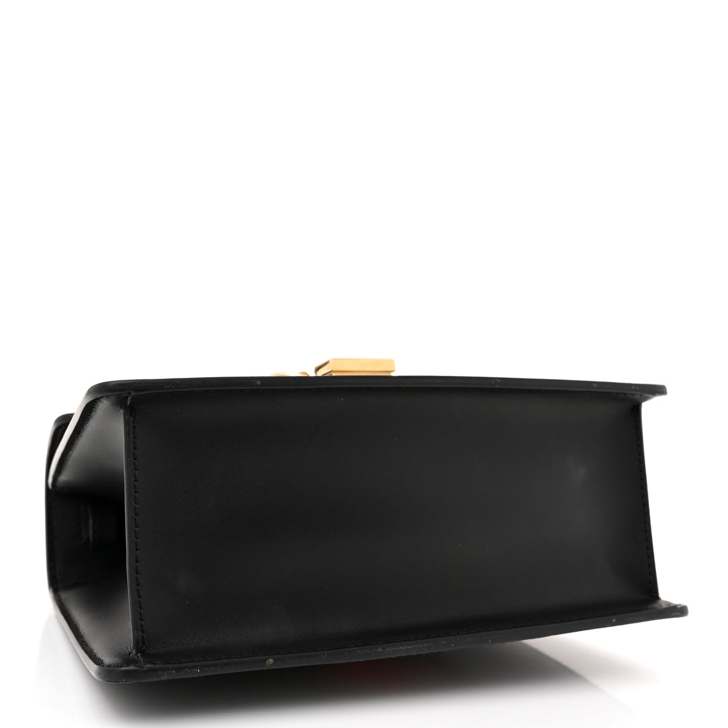 Calfskin Mini Sylvie Top Handle Bag Black