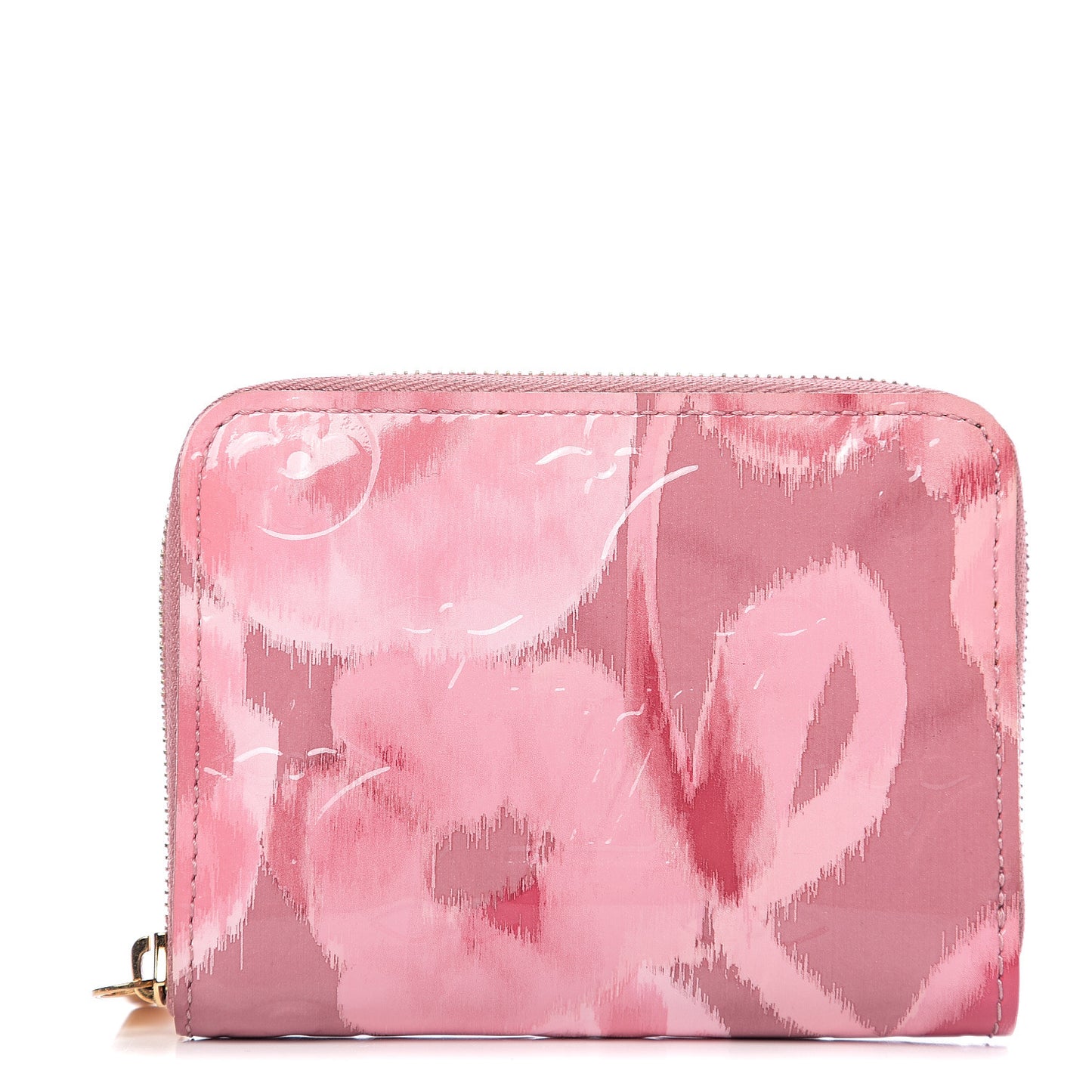 Vernis Ikat Zippy Coin Purse Rose Velours