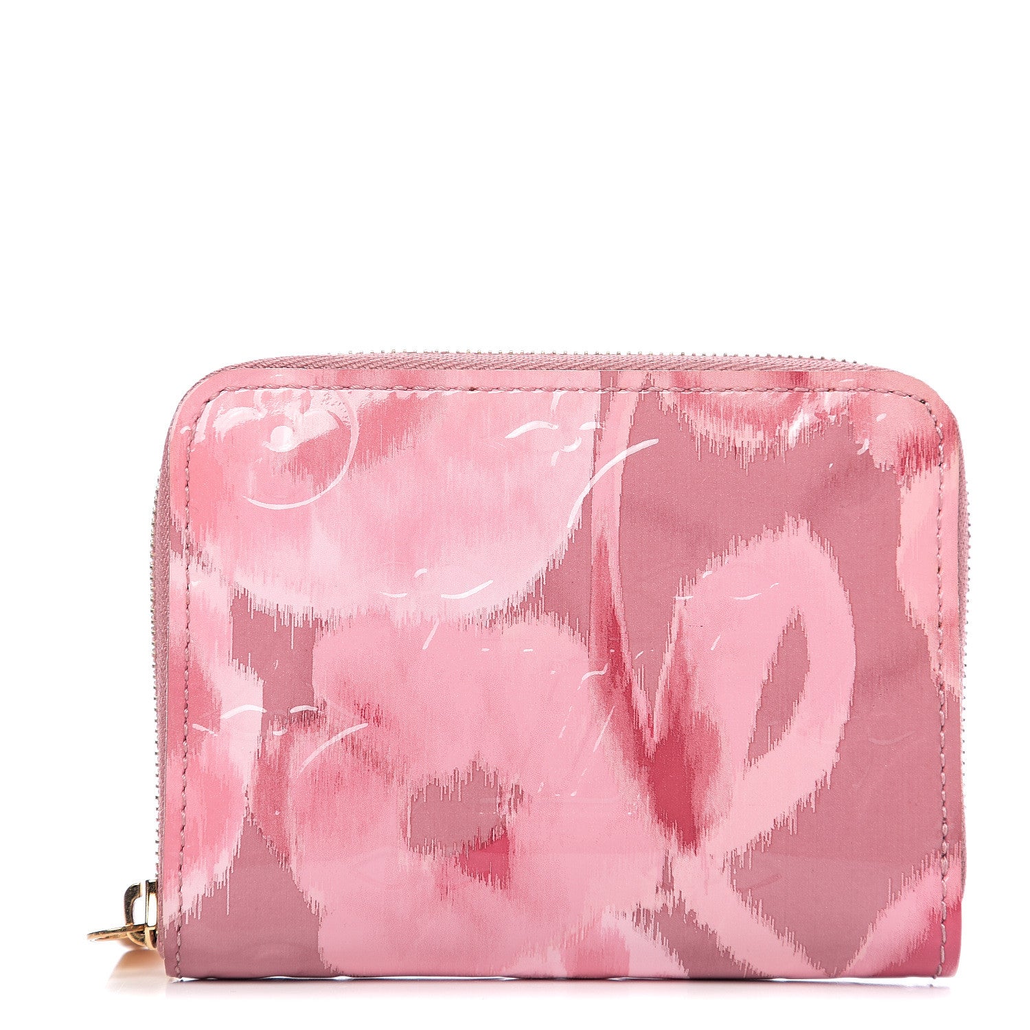 Louis Vuitton Vernis Ikat Zippy Coin Purse Rose Velours 1 of 5