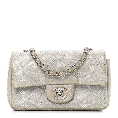 Chanel Iridescent Calfskin Studded Mini Flap Silver 1 of 14