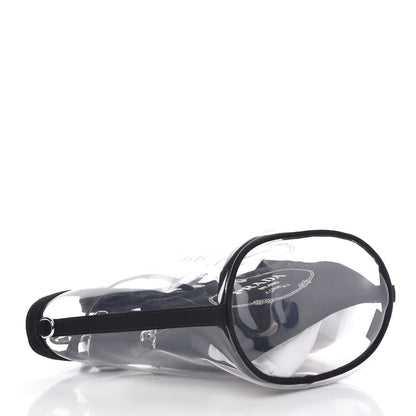 Prada Plexiglass Canapa Small Shopper Tote Black 4 of 8