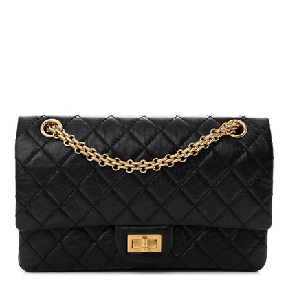 Chanel Aged Calfskin Quilted 2.55 Reissue 225 Flap Black 1 of 15