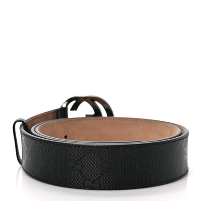 Gucci Imprime Monogram Interlocking G Belt 105 42 Black 2 of 4