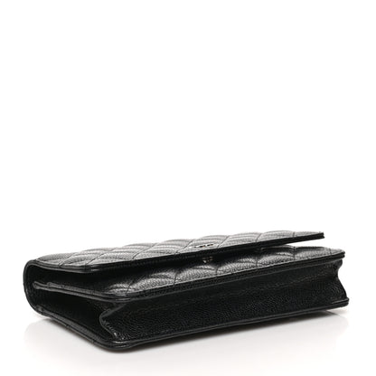 Chanel Caviar Quilted Wallet On Chain WOC Black 4 of 10