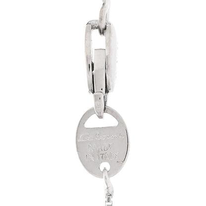 Damiani 18K White Gold Diamond Cross Pendant Necklace 4 of 4