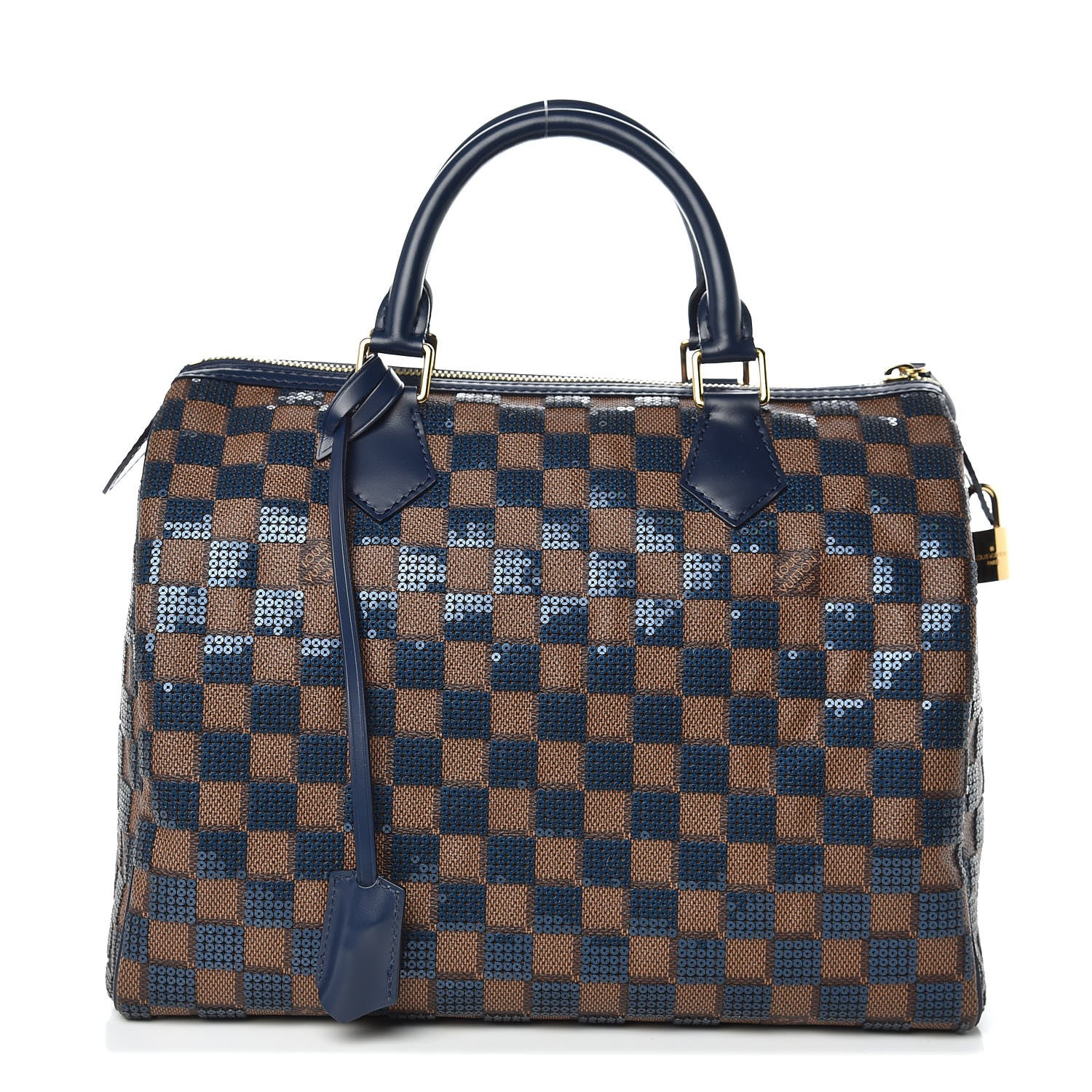 Louis Vuitton Damier Paillettes Speedy 30 Blue 1 of 7