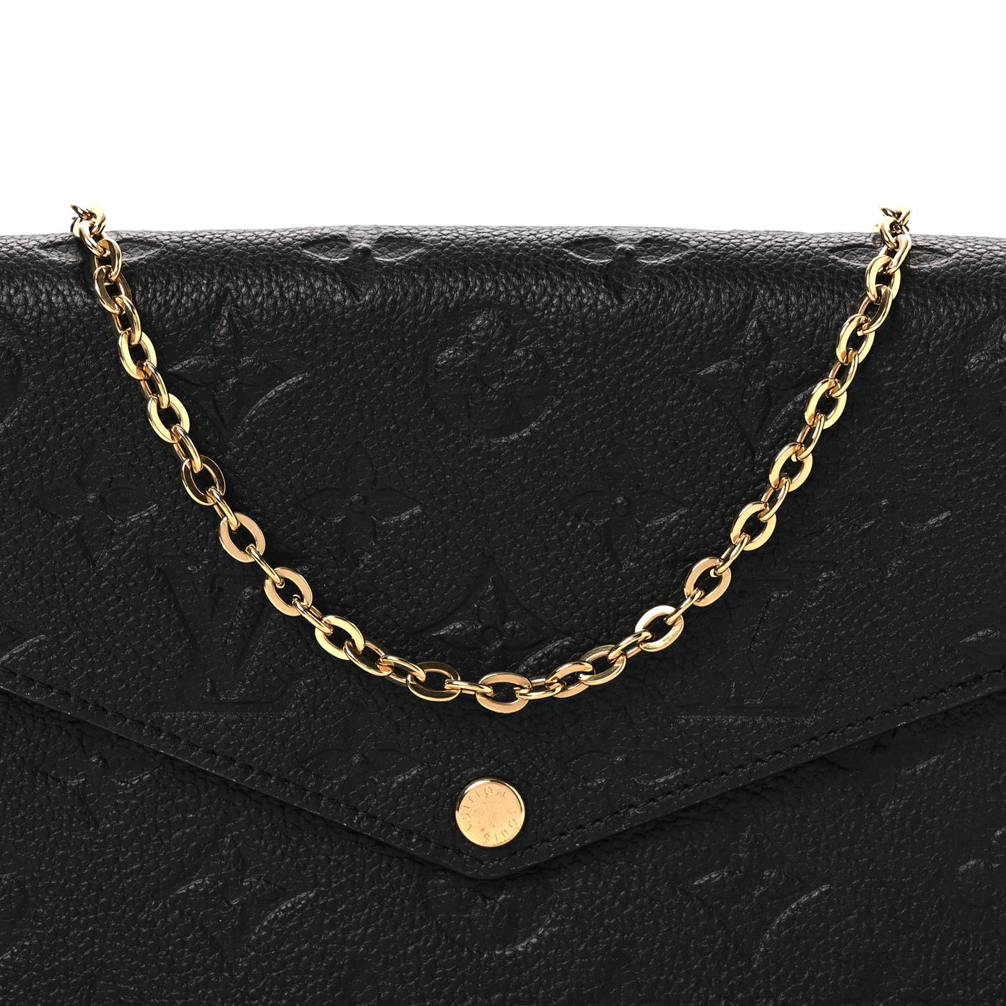 Empreinte Pochette Felicie Chain Wallet Black