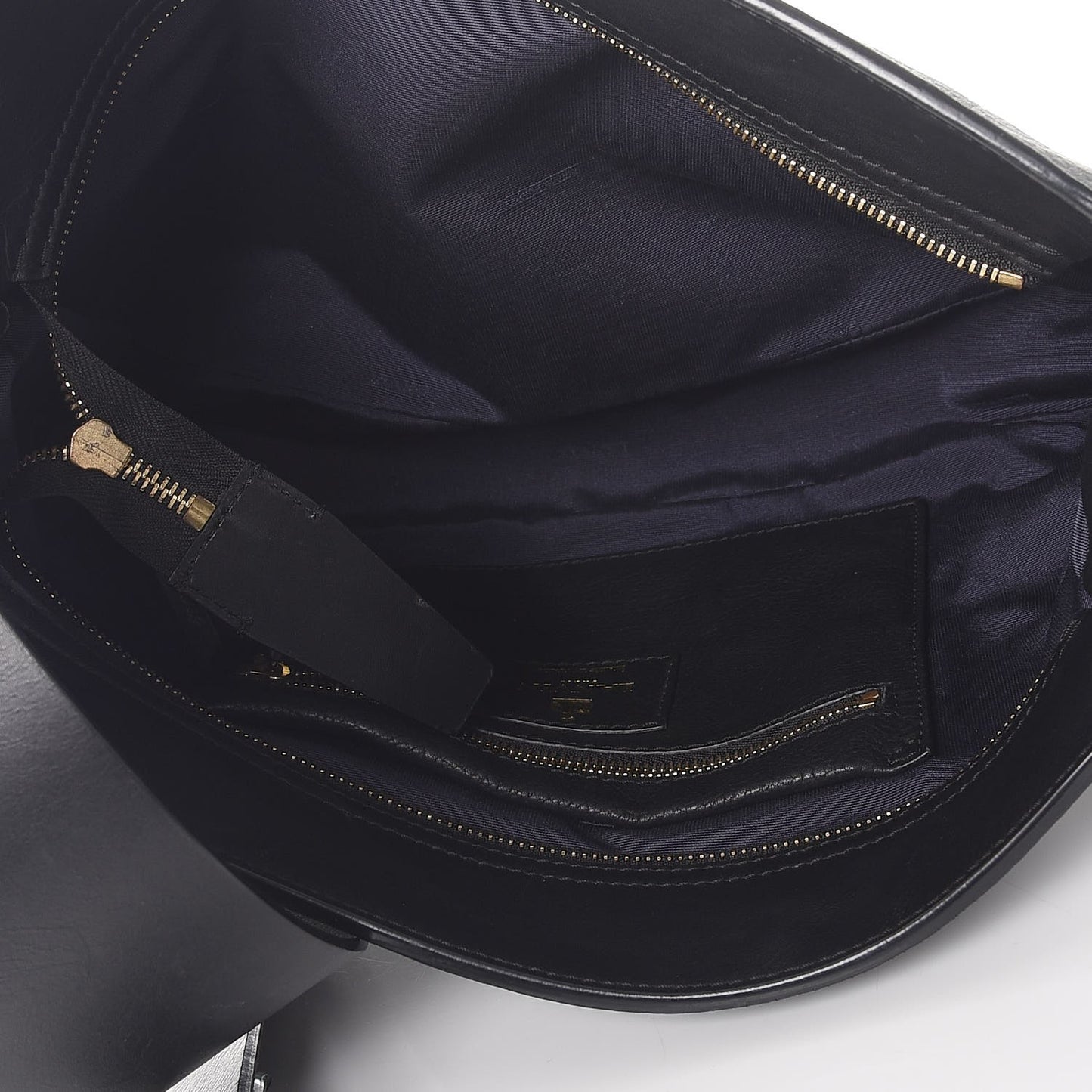 Calfskin Tribale Fringe Shoulder Bag Black