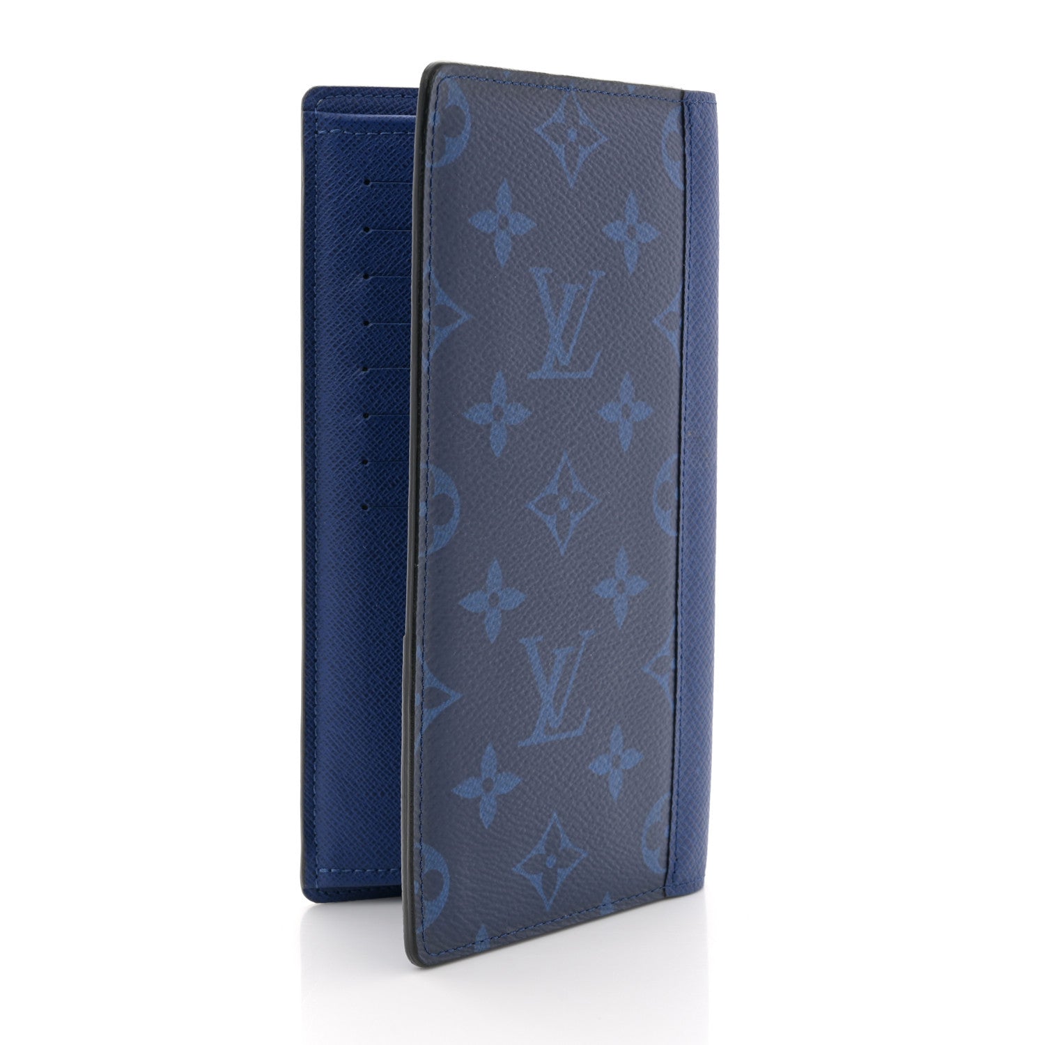 Louis Vuitton Taigarama Brazza Wallet NM Cobalt 3 of 8