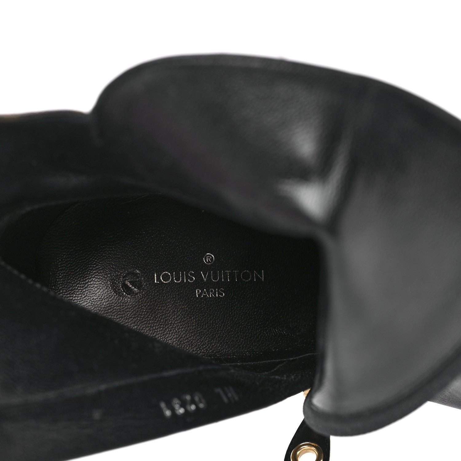 Louis Vuitton Calfskin Monogram Afterglow Platform Ankle Boots 38 Black 7 of 8