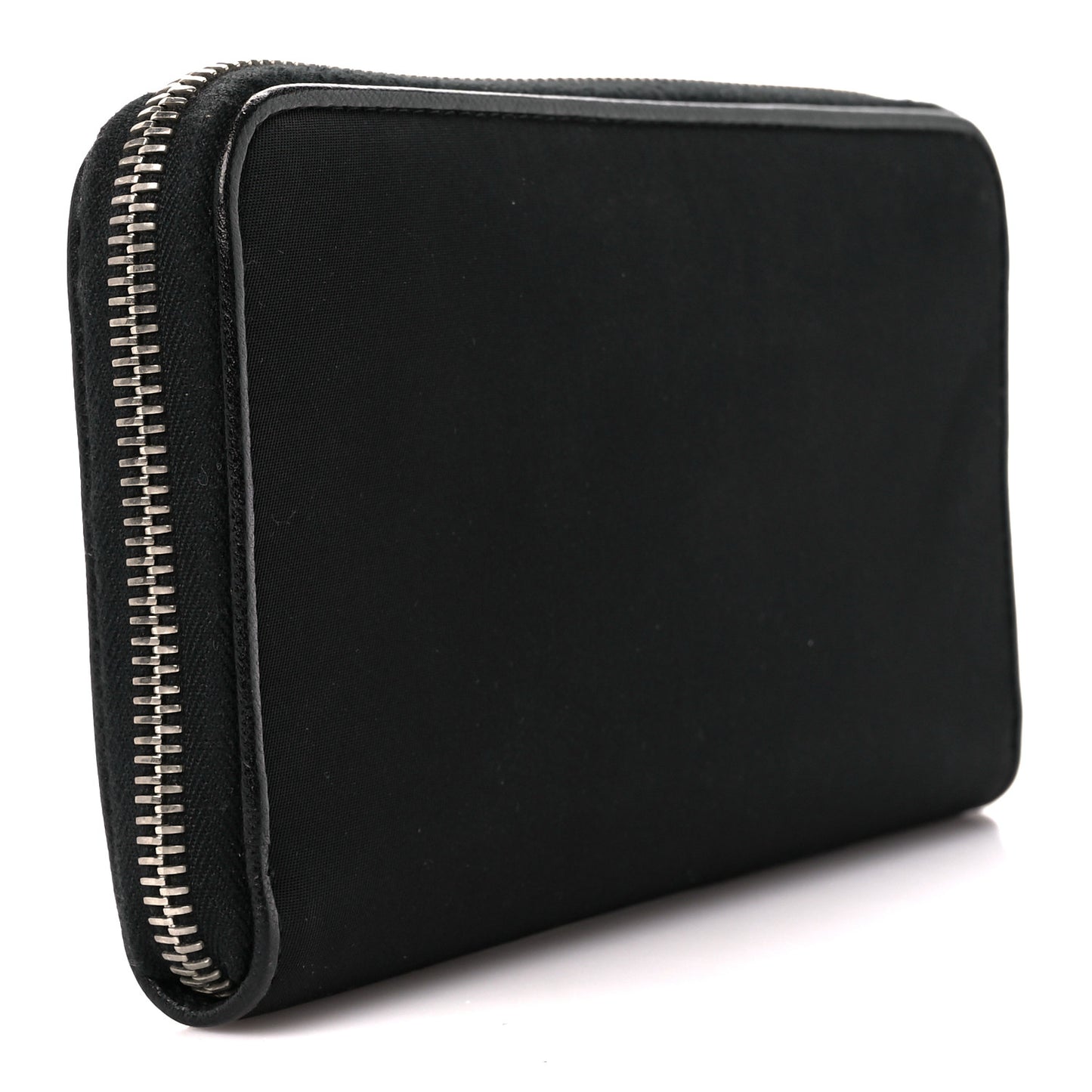 Tessuto Nylon Zip Around Wallet Black