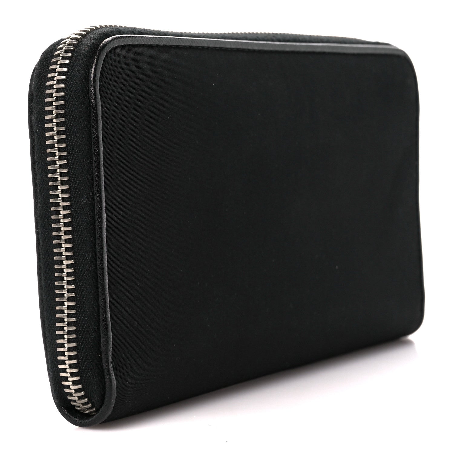 Prada Tessuto Nylon Zip Around Wallet Black 3 of 12