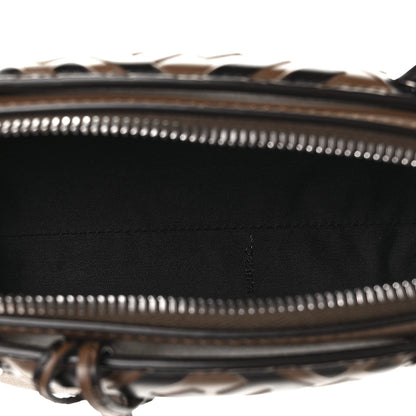 Fendi Vitello Dolce Bi-Color FF 1974 Embossed Mini By The Way Boston Bag Maya Black 4 of 7