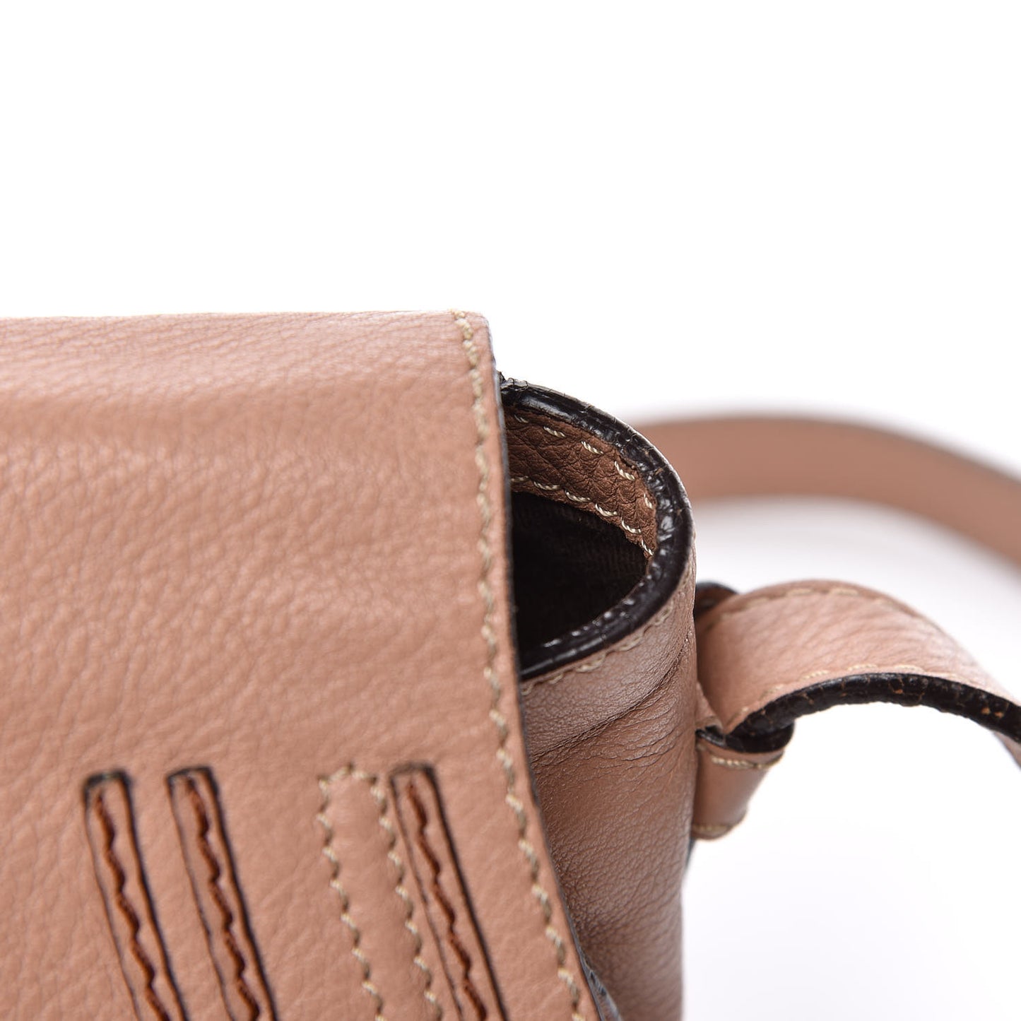 Calfskin Mini Marcie Round Crossbody Bag Nude