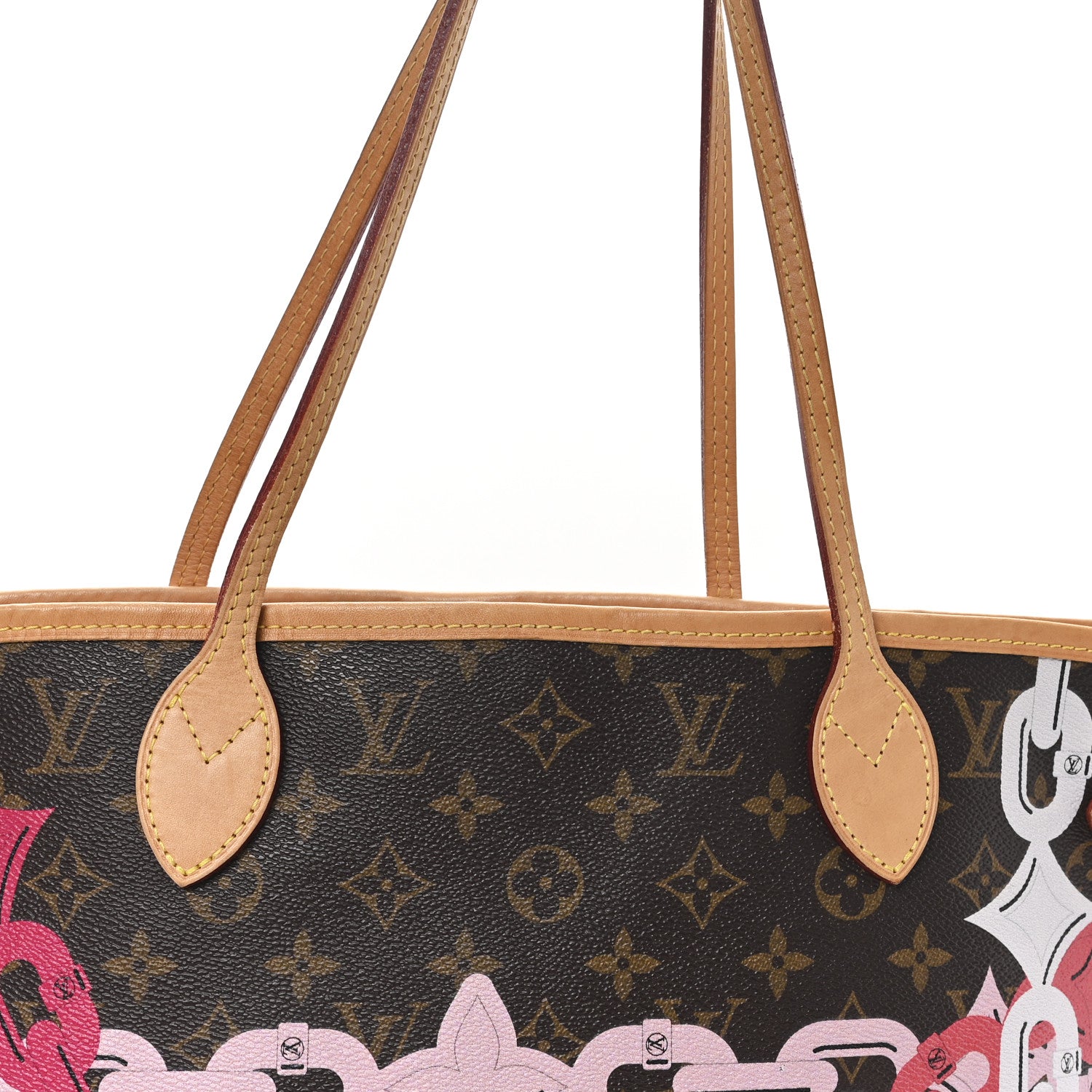 Louis Vuitton Monogram Bay Neverfull MM Rose Ballerine Poppy 9 of 13