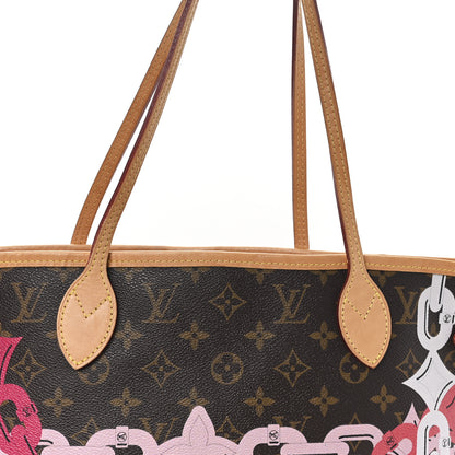 Louis Vuitton Monogram Bay Neverfull MM Rose Ballerine Poppy 9 of 13