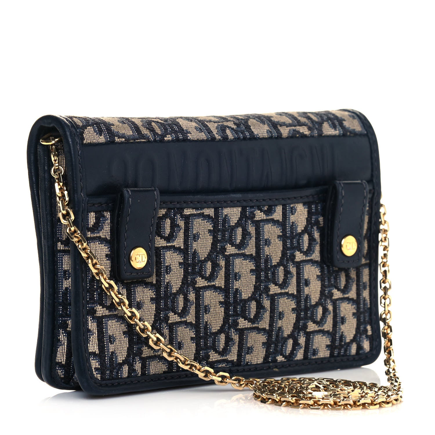 Christian Dior Oblique 30 Montaigne 2-In-1 Pouch Blue 4 of 17
