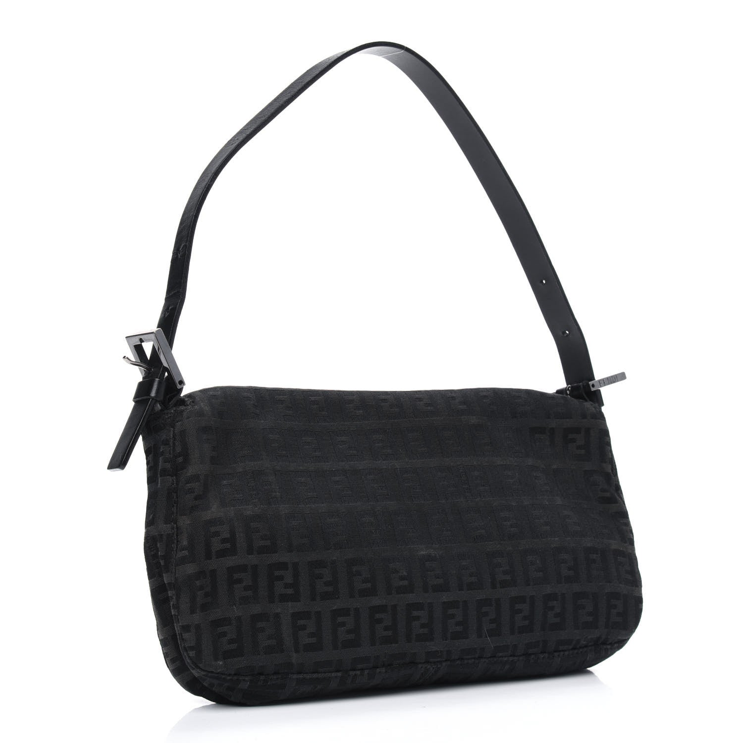 Fendi Zucchino Baguette Black 2 of 5