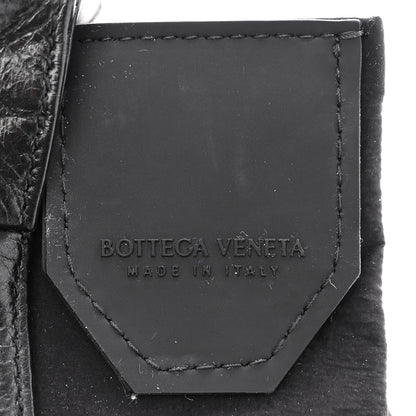 Bottega Veneta Paper Calfskin Maxi Intreccio Cassette Crossbody Bag Black 6 of 12