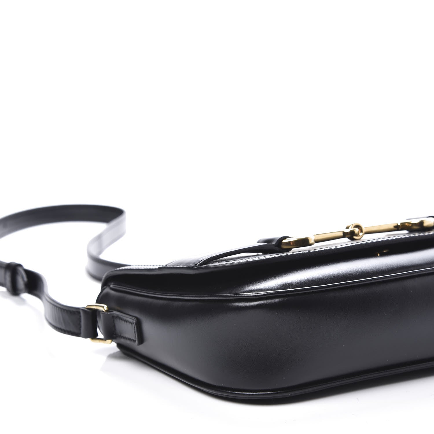 Celine Satinated Calfskin Medium Crecy Bag Black 6 of 9