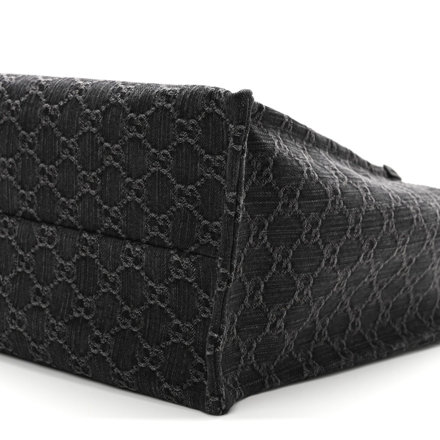 Gucci Denim Ophidia GG Monogram Large Tote Black Grey 11 of 11