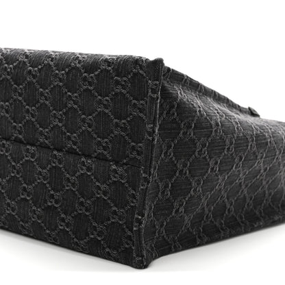 Gucci Denim Ophidia GG Monogram Large Tote Black Grey 11 of 11