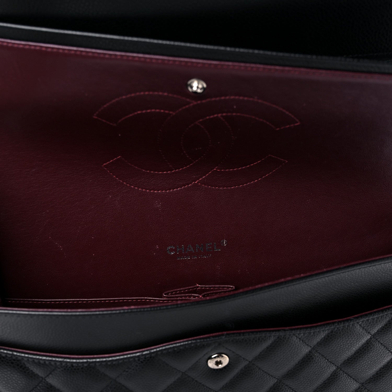 Chanel Caviar Quilted Maxi Double Flap Black 11 of 13