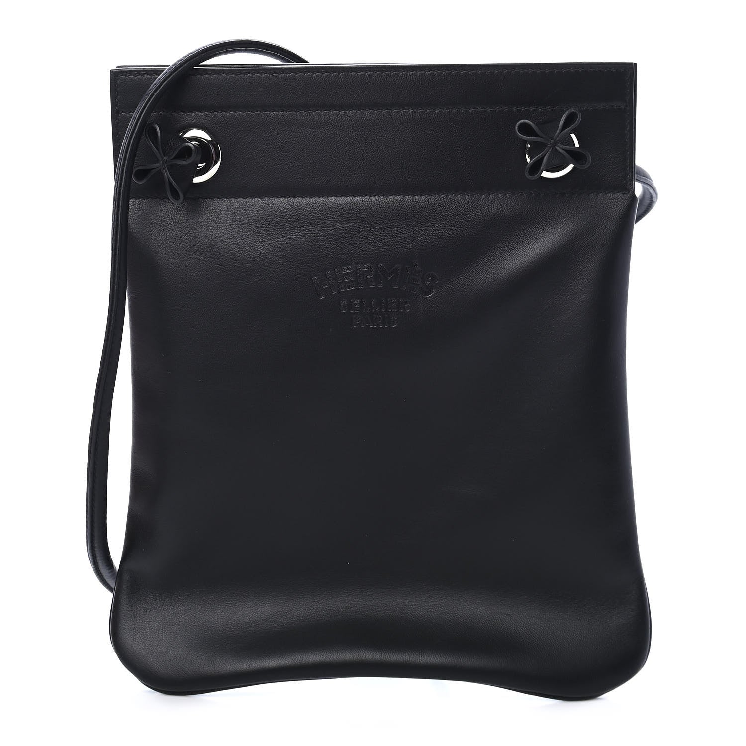 Hermes Milo Lambskin Swift Mini Aline Black 1 of 9