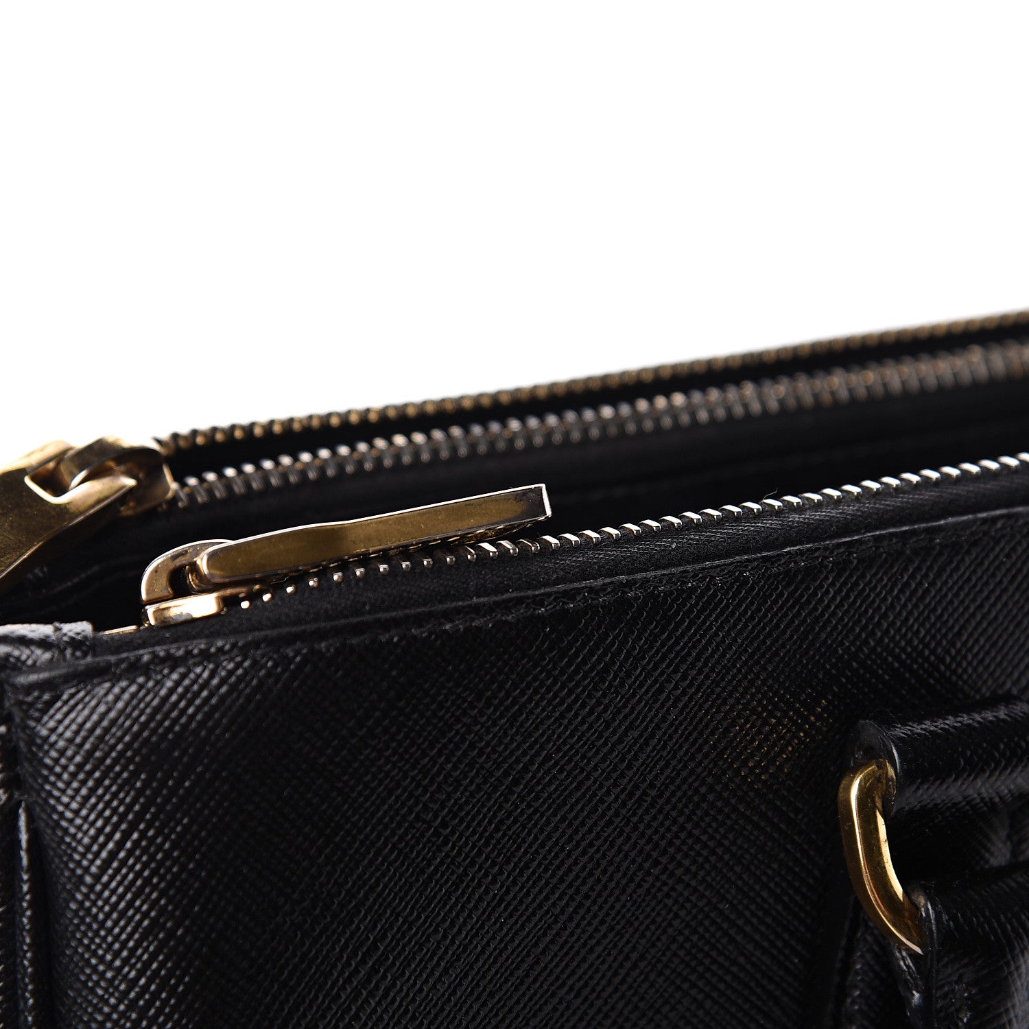 Prada Saffiano Medium Galleria Double Zip Tote Black 23 of 26