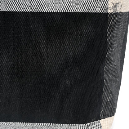 Burberry Coated Canvas Mega Check Large Reversible Doodle Tote Black White 9 of 17