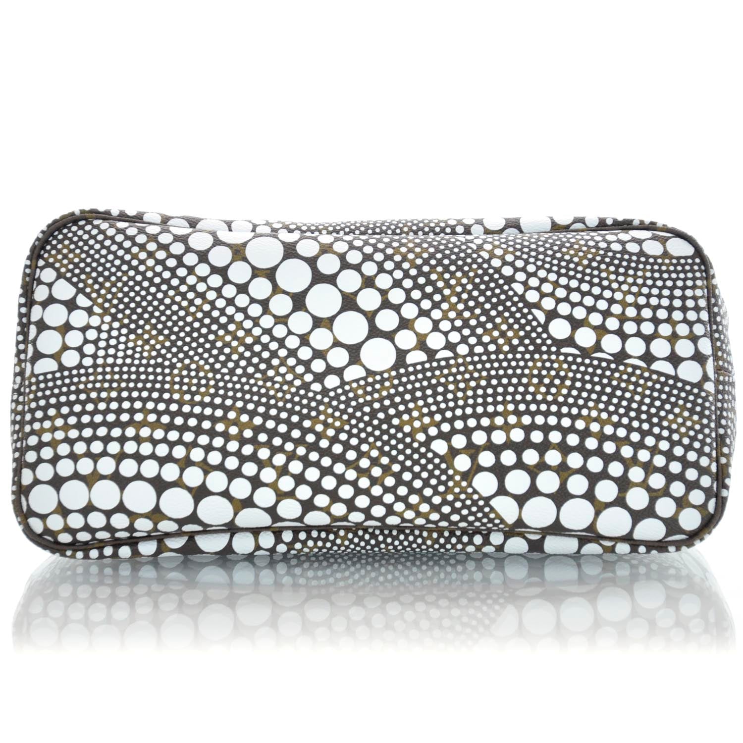 Louis Vuitton Monogram Kusama Waves Neverfull MM White 7 of 10