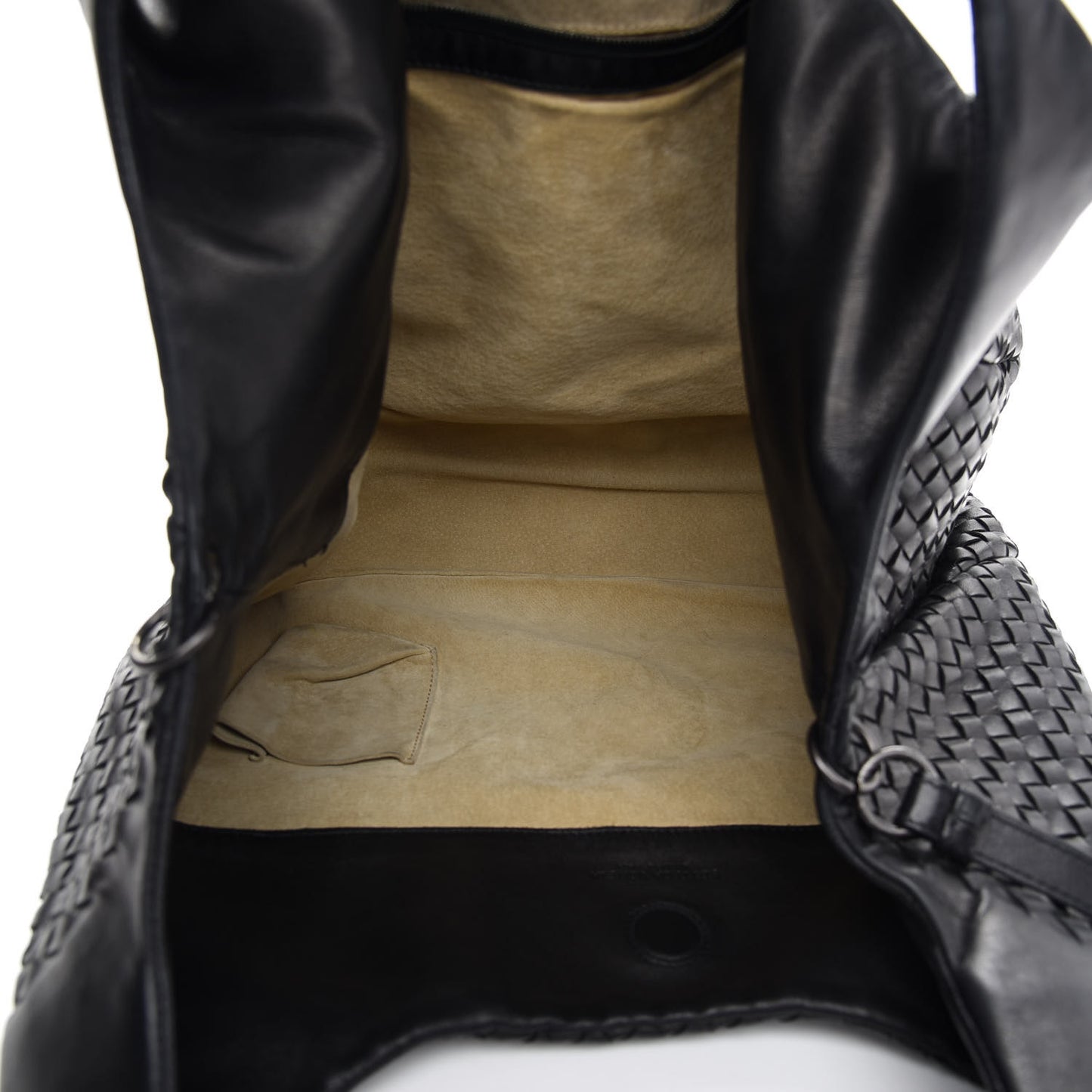 Nappa Intrecciato Medium Campana Black