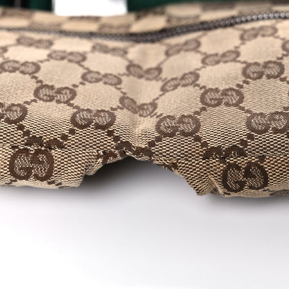 Gucci GG Monogram Web Double Pocket Belt Bag Dark Brown 19 of 29