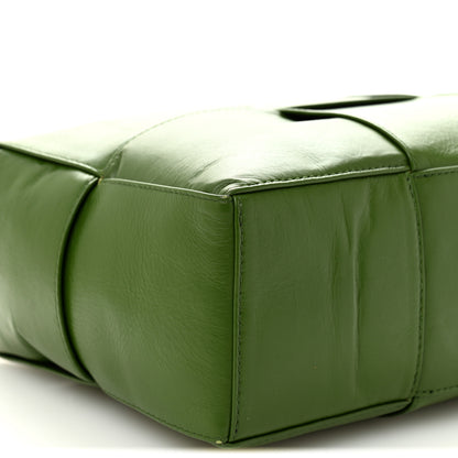 Bottega Veneta Paper Calfskin Maxi Intreccio Medium Arco Camera Bag Avocado 9 of 10